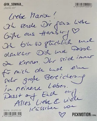 Grüße aus Hamburg fuer Marion