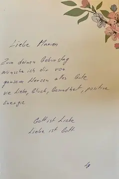 Geburtstag - Danke Marion Daghan-Malenky